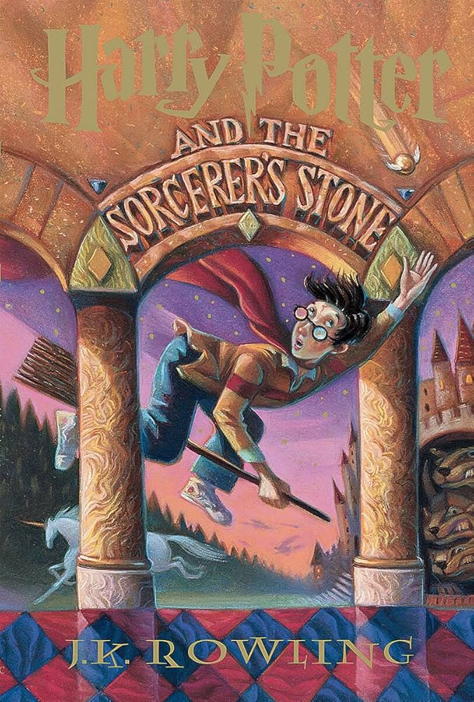 Cover of Harry Potter and the Sorcerer's Stone by J.K. Rowling
