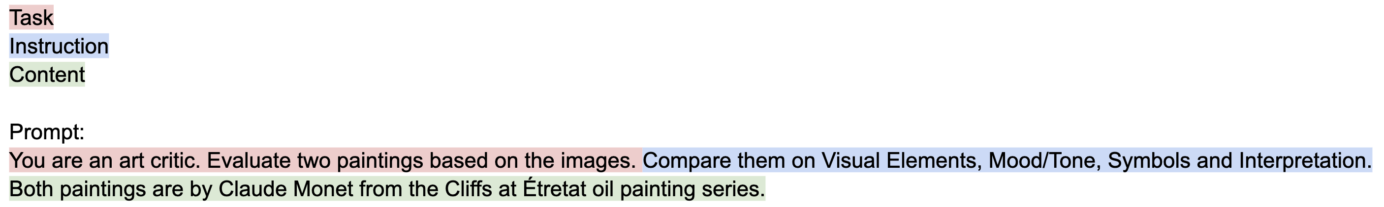 Basic prompt structure