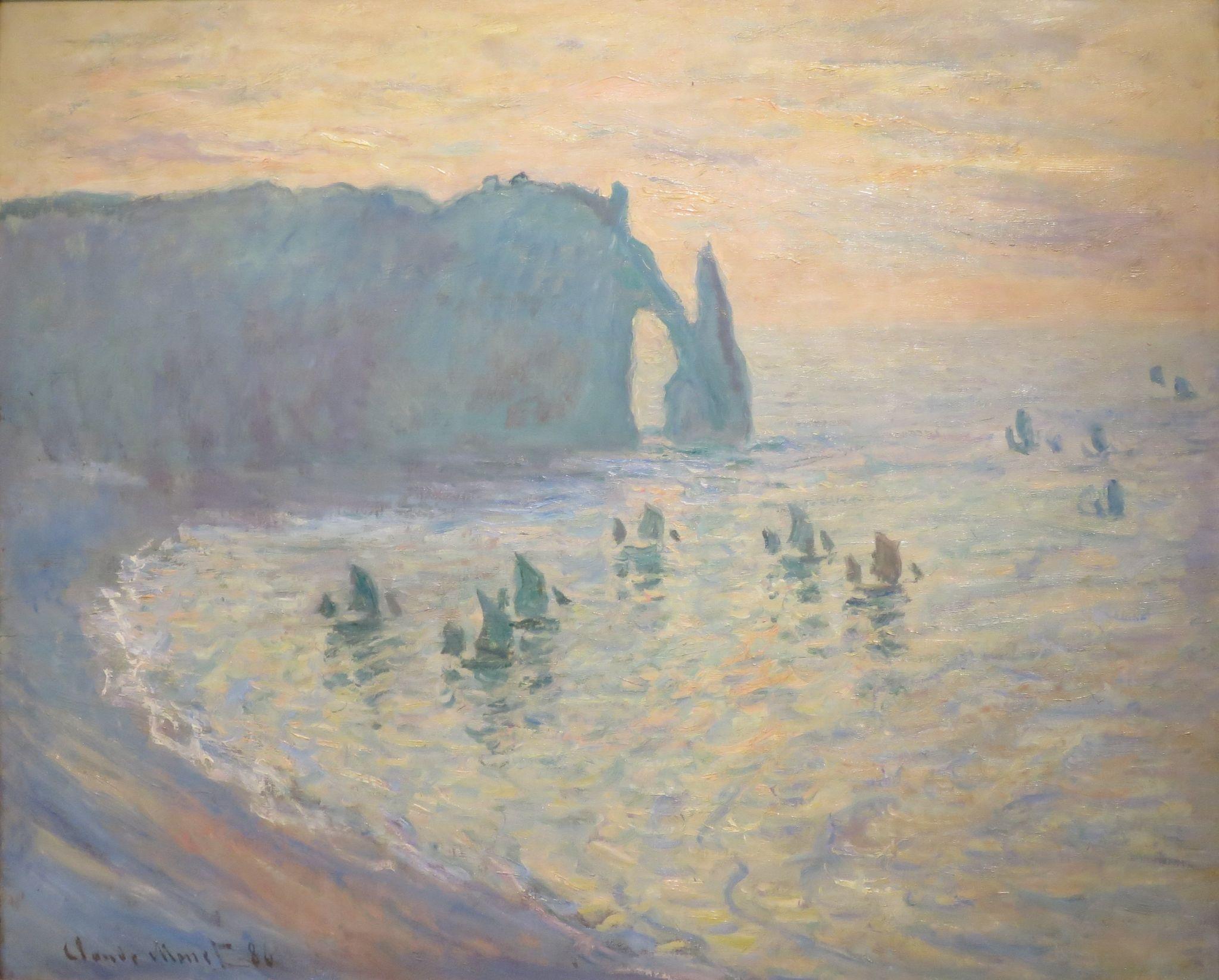 Claude Monet, The Beach at Étretat, 1885–86